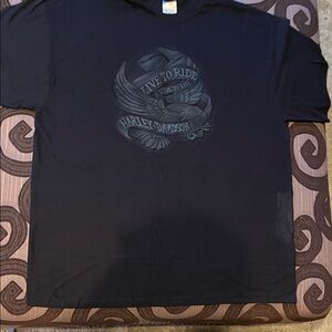 Harley-Davidson Dark Tee with Eagle Graphic